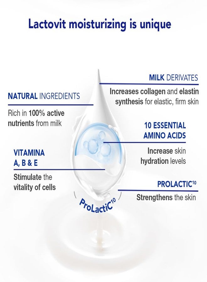 Lactovit | Moisturizing Body Lotion | Nourishing Care for Normal & Dry Skin | With ProLactiC10, Collagen & Elastin Booster | Smooth & Youthful Skin | Dermatologist Recommended | 400 ml - Image 2